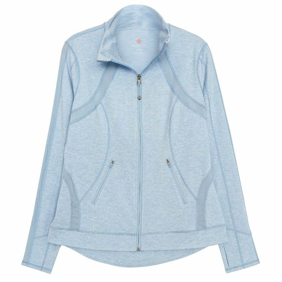 Brand New Without Tag TANGERINE HEATHER INSERT MESH JACKET #BLUE size#S - Picture 2 of 4